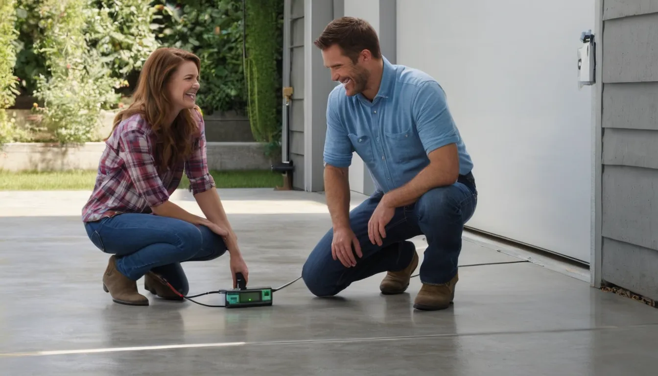 A provider inspecting a concrete floor for a homeowner in the Bothell area